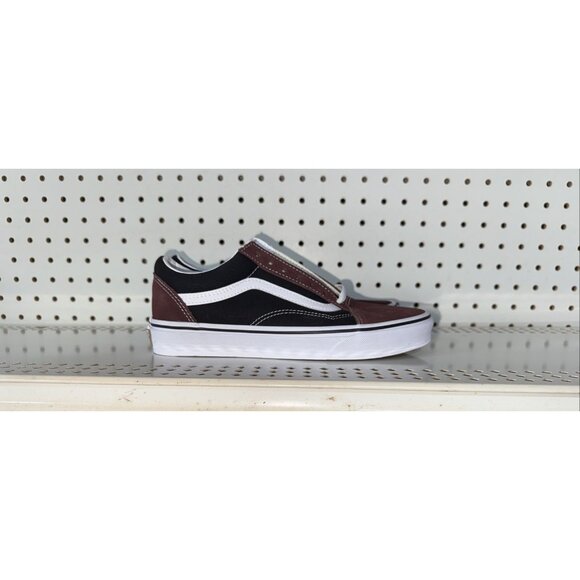 Vans Shoes - VANS Old Skool Womens Athletic Skateboarding Shoes Size 7.5 Maroon Black White